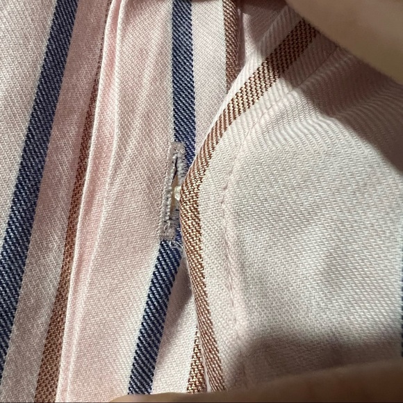 J. Jill Button Down Pinstripe Size LP - Picture 5 of 5